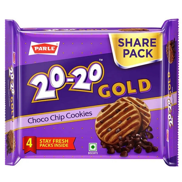 Parle 20-20 Gold Choco Chip Cookies Biscuit 400G