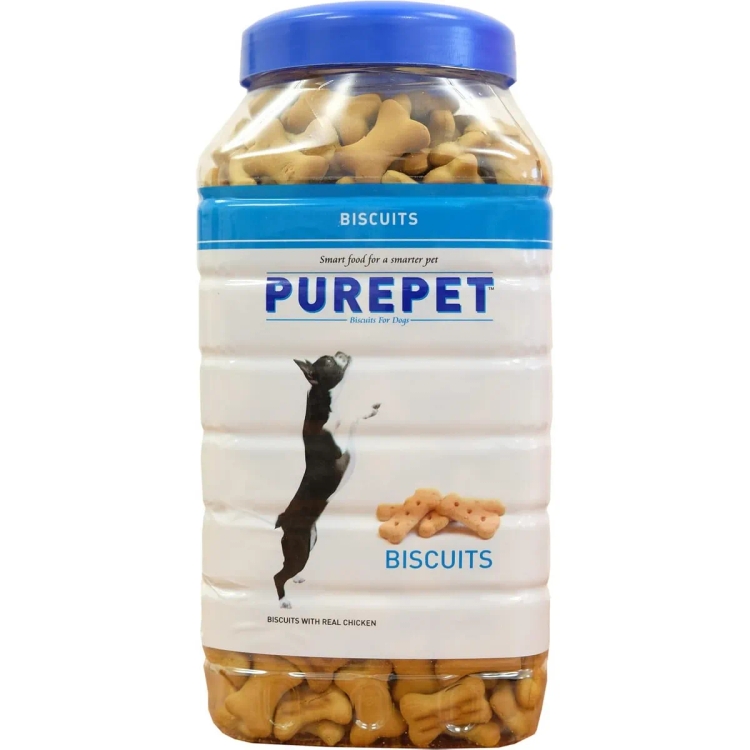 PUREPET Dog Treat Biscuits, Milk Flavour 455G Pack