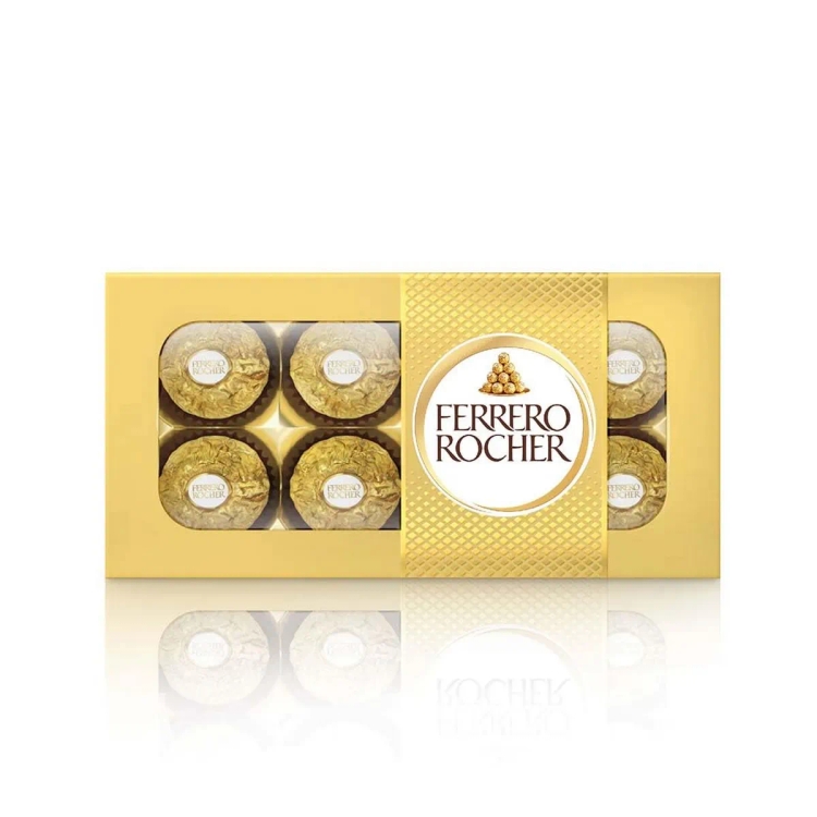 Ferrero Rocher T8,Hazelnut,100 Gm