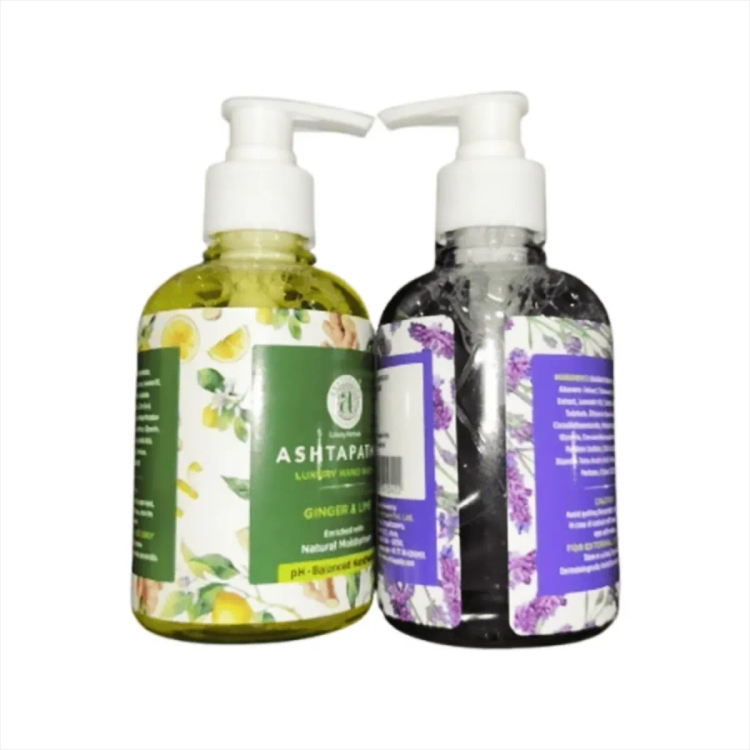Ashtapathy Ginger Lime Lavender Herbal Hand Wash 225Ml 1+1