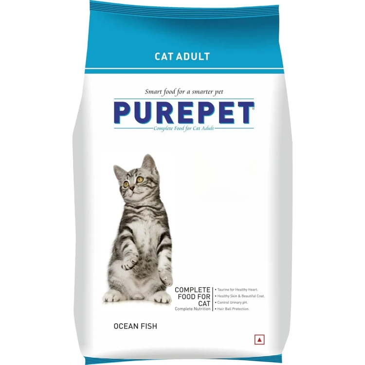 Purepet Ocean Fish Adult Dry Cat Food, 1 Kg