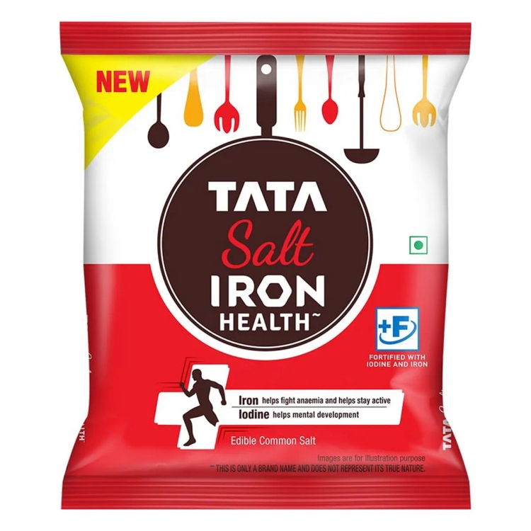 Tata Salt Iron Health, Fortified with Iodine & Iron, 1kg