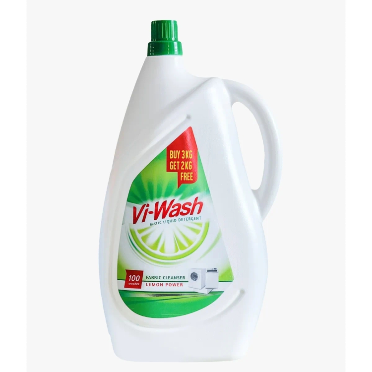 Vi Wash Matic Detergent Liquid 5 Ltr