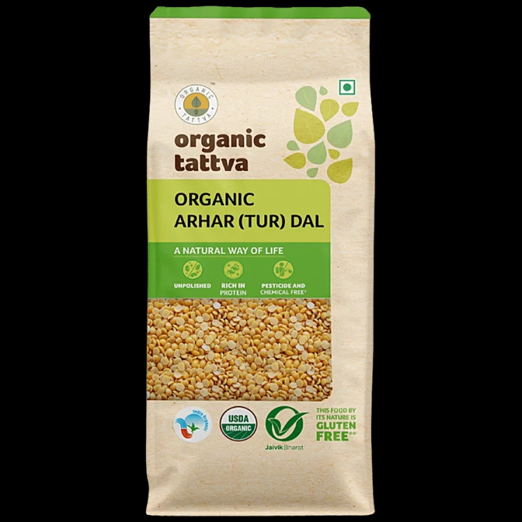Organic Tattva Organic Arhar Tur Dal 500g