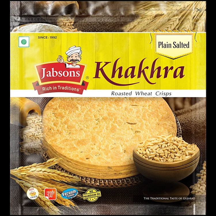 Jabsons Khakhra Plain Salted 180g