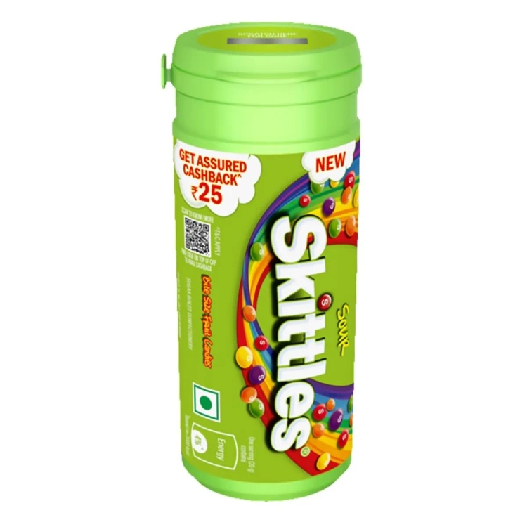 Skittles Sour Chewy Fruit Candy Tube 30.4g