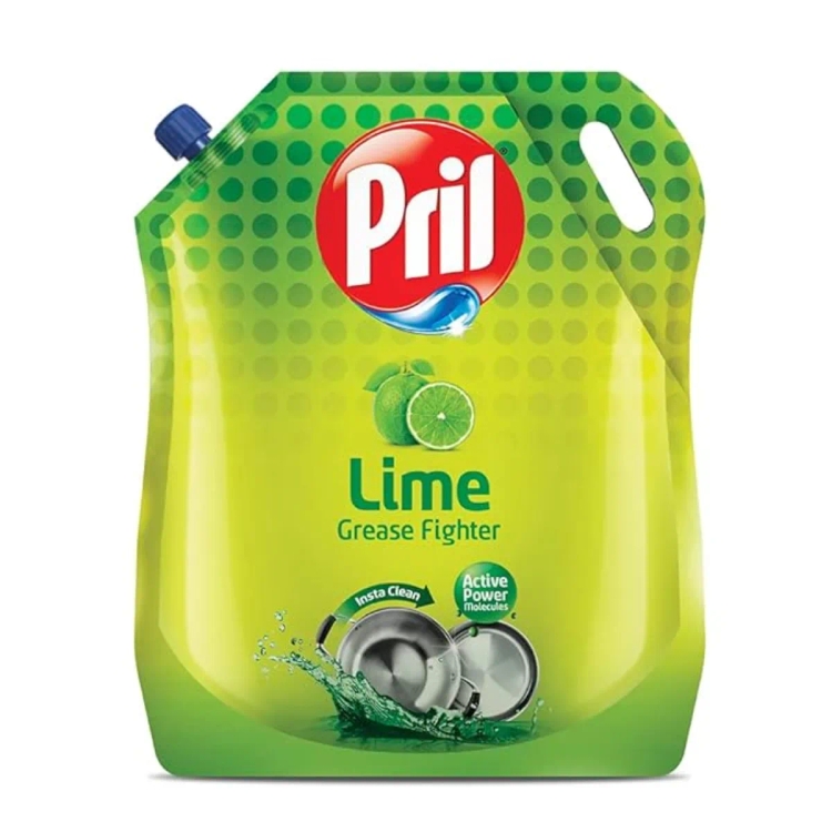 Pril Dish Wash Liquid Green Pouch 2L