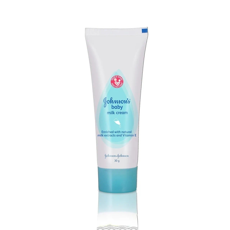 Johnson & Johnson Baby Milk Cream Vitamin A & E 30g