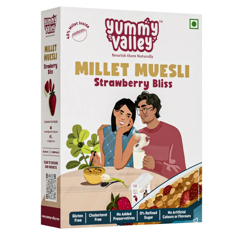 Yummy Valley By Yummy Valley Millet Muesli – Strawberry Bliss 280G