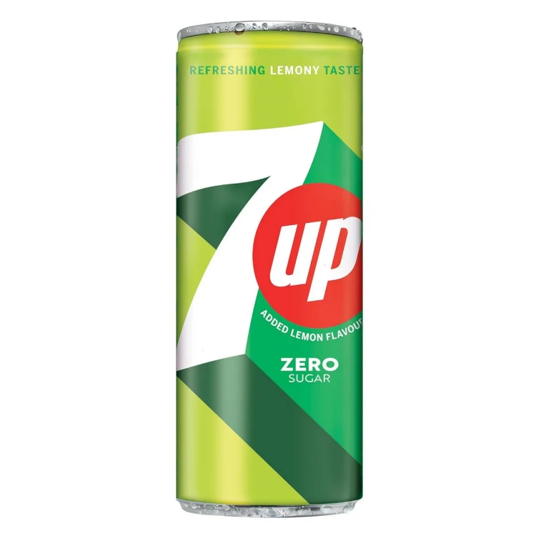 7UP Zero Sugar Soft Drink, 330 ml