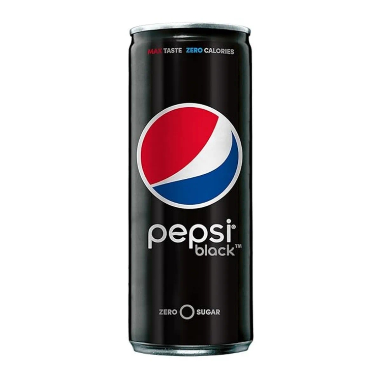 Pepsi Black Soft Drink, 250 ml Can
