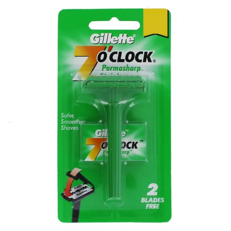 Gillette Razor 7 O'Clock Stainless