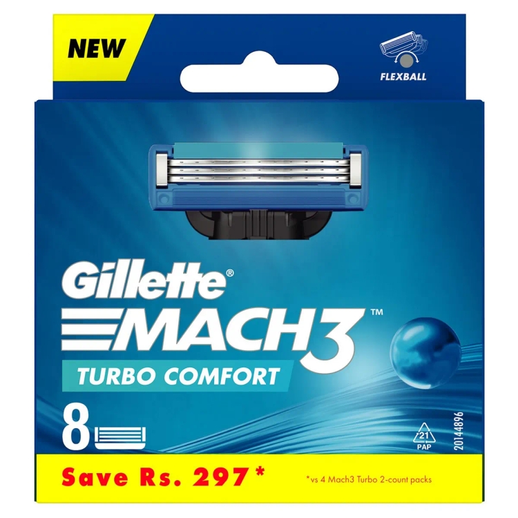 Gillette Cartridge Mach3 Turbo 8'S