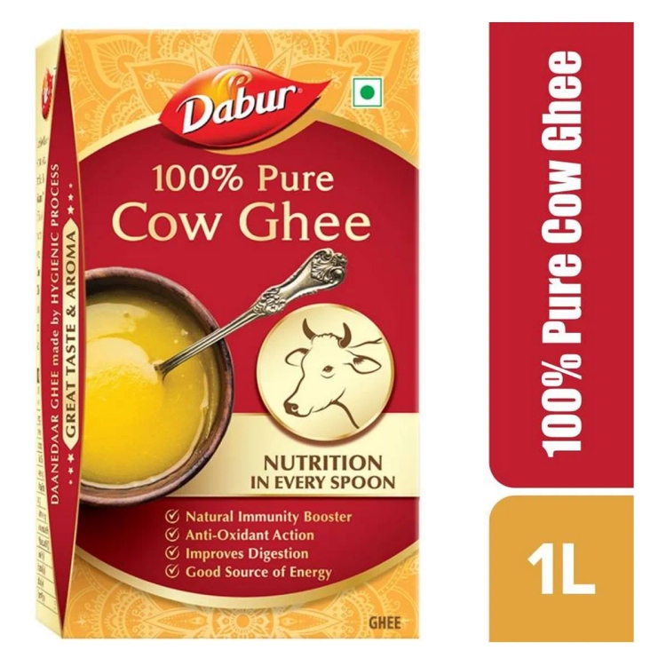 Dabur 100% Pure Cow Ghee 1 L Tetrapack