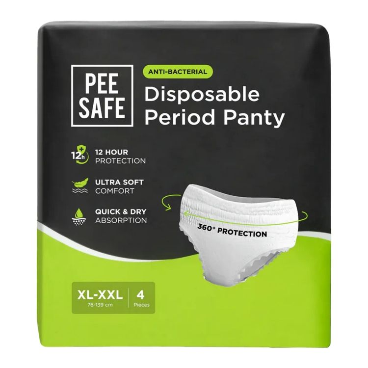 Pee Safe Disposable Period Panty (Xl-Xxl) 4'S