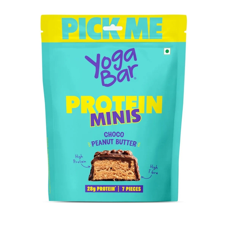 Yoga Bar Power Up Choco Peanut Butter Minis Bar | 140 g (7 N X 20 g each)