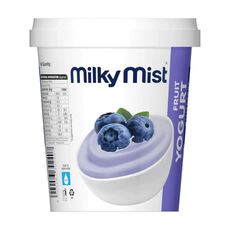 Milky Mist Fruit Yoghurt Blueberry 700gm