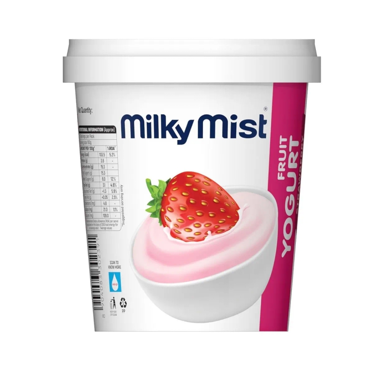 Milky Mist Fruit Yoghurt Strawberry 700gm