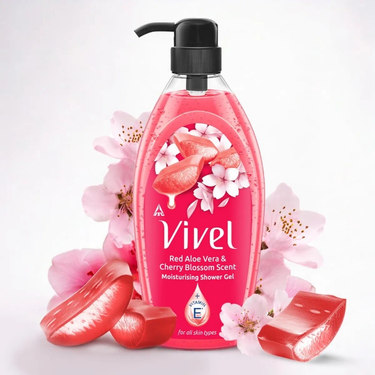 Vivel Aloevera&Cheryblosom Shower Gel 500Ml