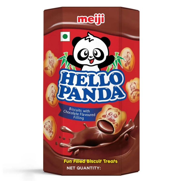 Meiji Hello Panda Biscuits With Chocolate Flavoured Filling 43g