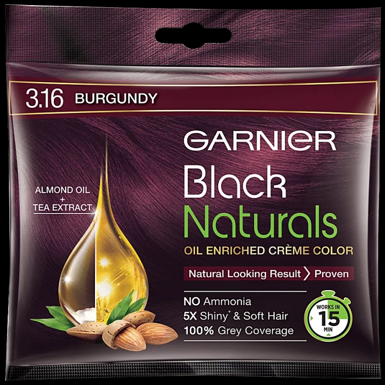 Garnier Hair Color Black Naturals Natural Burgundy 20g