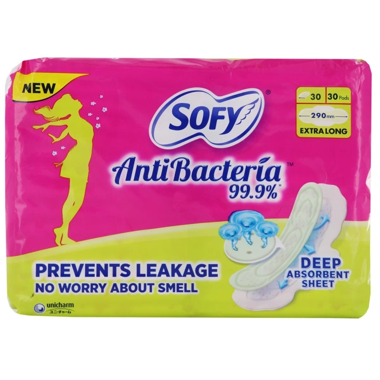 Sofy Anti Bacteria Sanitary Pad Xl 28S