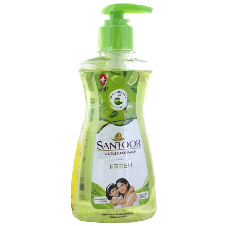 Santoor Hand Wash Extra Gentle Fresh Pump 200Ml