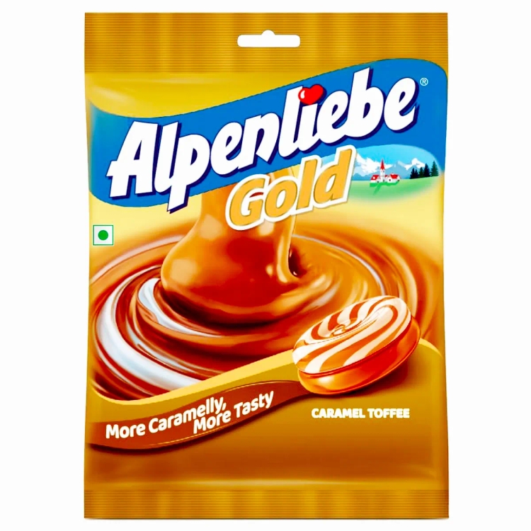 Alpenliebe Gold, Caramel Candy, 144 g