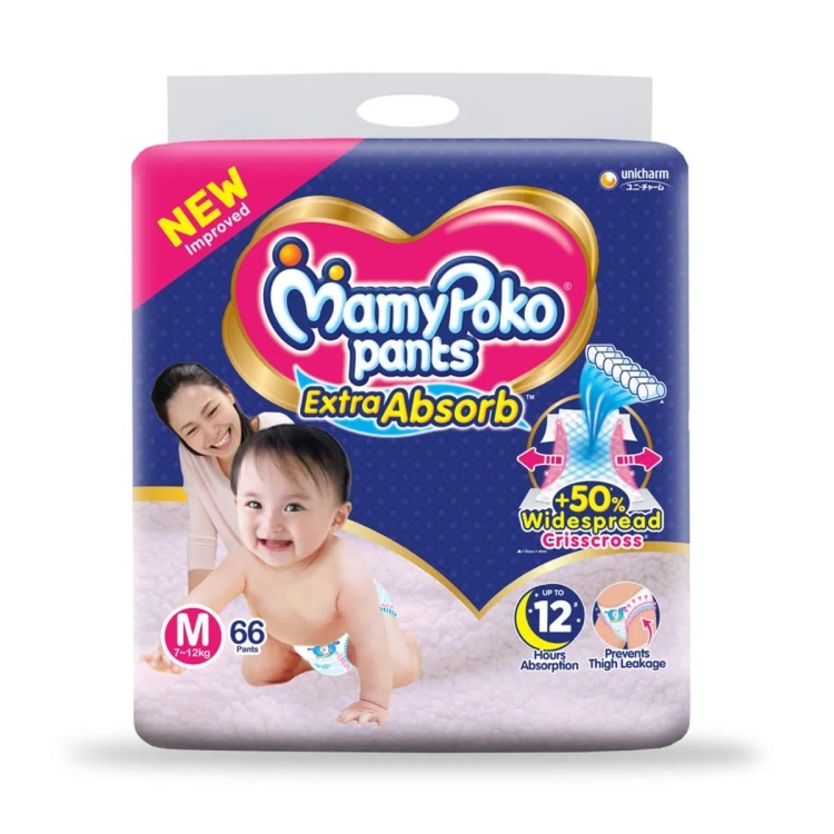 Mamypoko Baby Diapers Medium 56’S