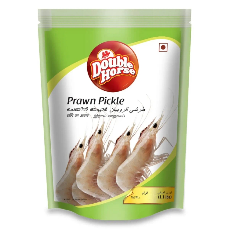 Double Horse Authentic Kerala Style Prawn Pickle 500 Grams