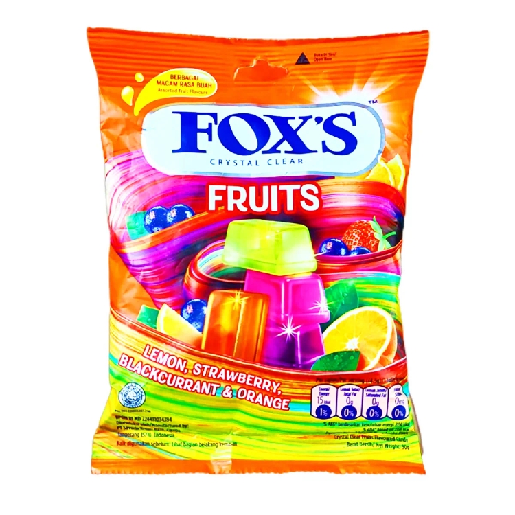 Fox's Crystal Clear Fruits Candy 90g