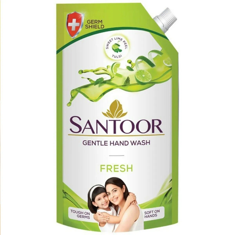 Santoor Hand Wash Extra Gentle Fresh 675Ml