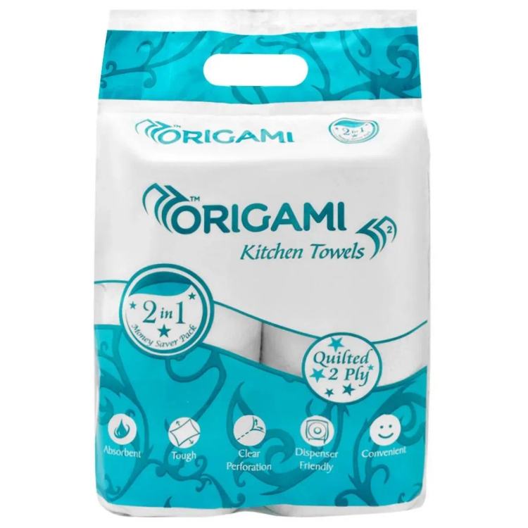 Origami Kitchen Towel 60'S 2 Ply 2 Rolls