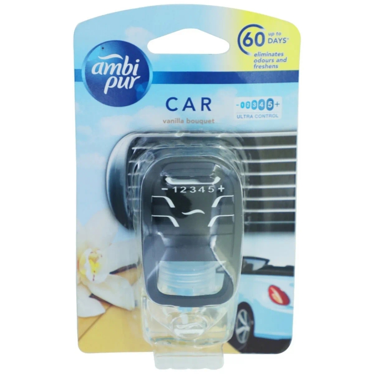 Ambipur Car Freshener Kit Vanilla Bouquet 7.5Ml