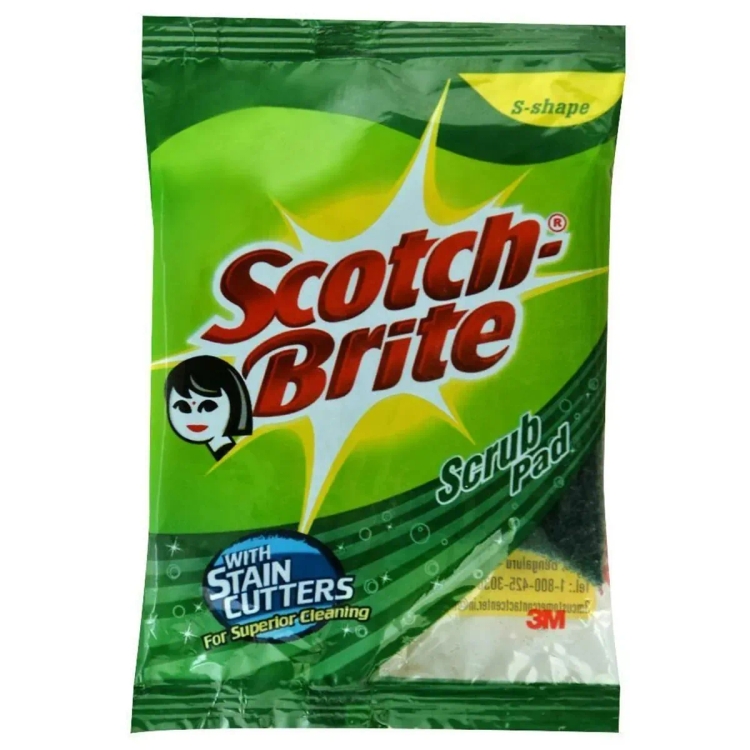 Scotch Brite Scrub Pad 7.5 Cm x 7.5 Cm 1s