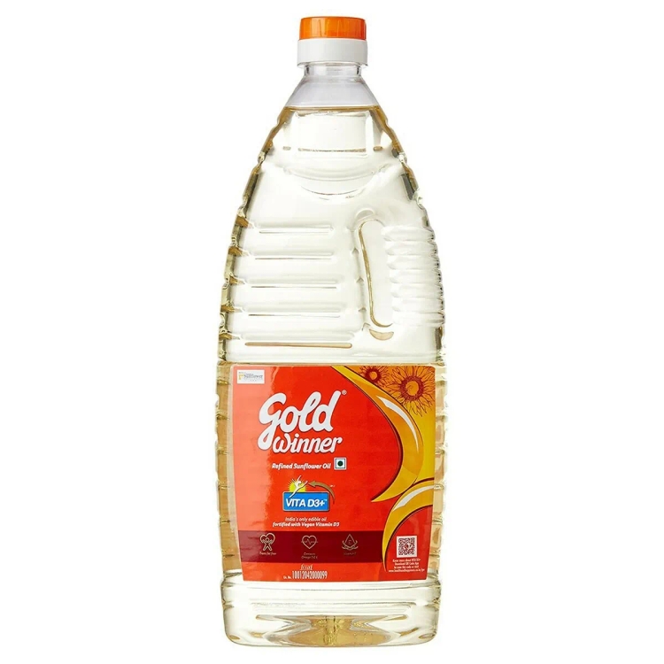 Gold Winner Refined Sunflower Oil 1 Liter Bottle