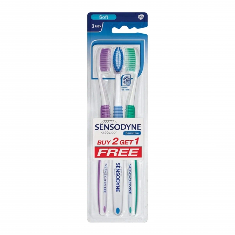 Sensodyne Toothbrush Expert 2+1 Free Assorted Colours