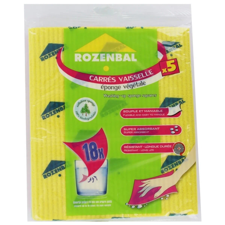 Rozenbal Washing Sponge Wipe 5s