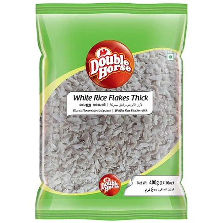 Double Horse White Rice Flakes Thick 400g