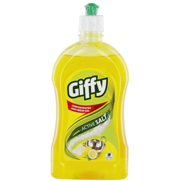 Giffy Dishwash Lemon & Active Salt 500Ml