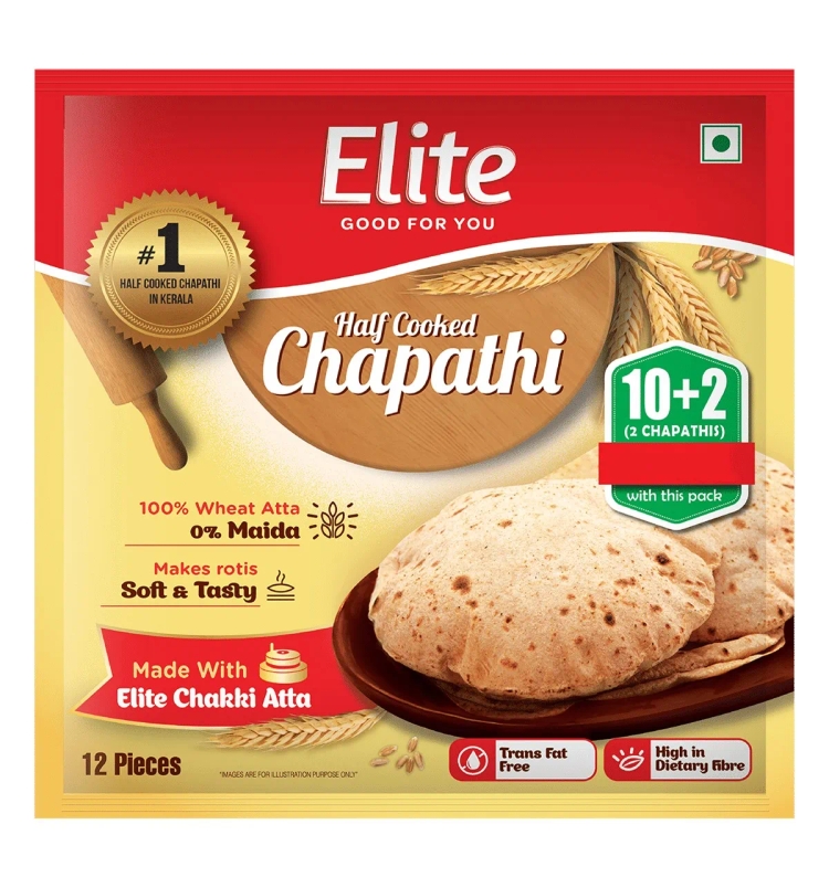 Elite Half Cooked Chappathi 10's