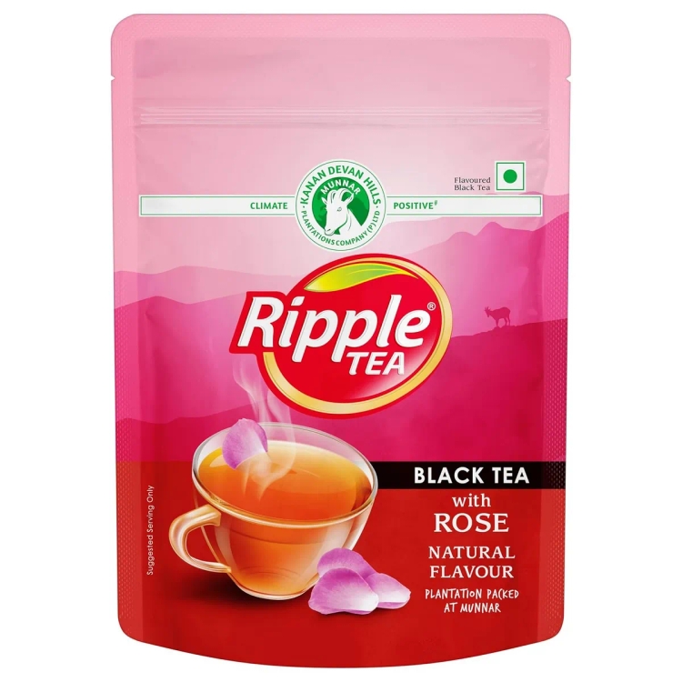 Ripple Black Tea Powder with Natural Rose - 100gm
