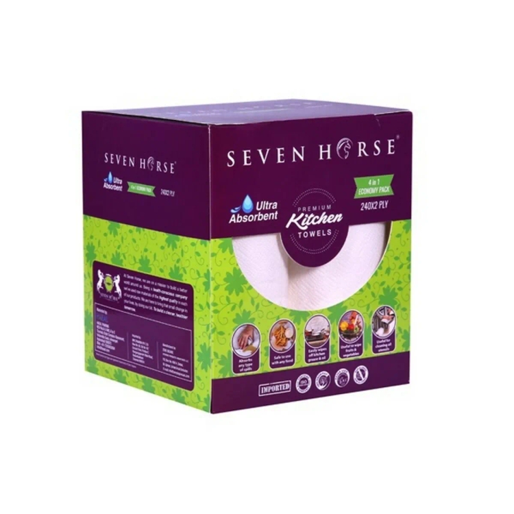 Seven Horse Towel 2 Ply 22 X22.5 Cm 60 X 4
