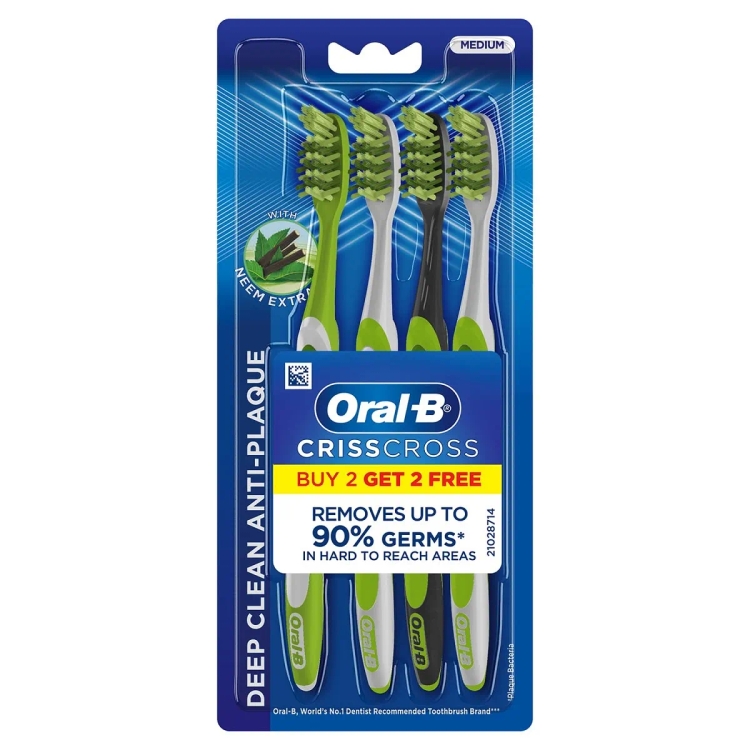 Oral-B Tooth Brush Neem Medium 2+2 Fre