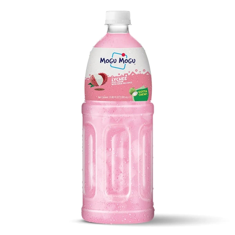 Mogu Mogu Lychee Juice with 25% NATA De Coco 1000ml