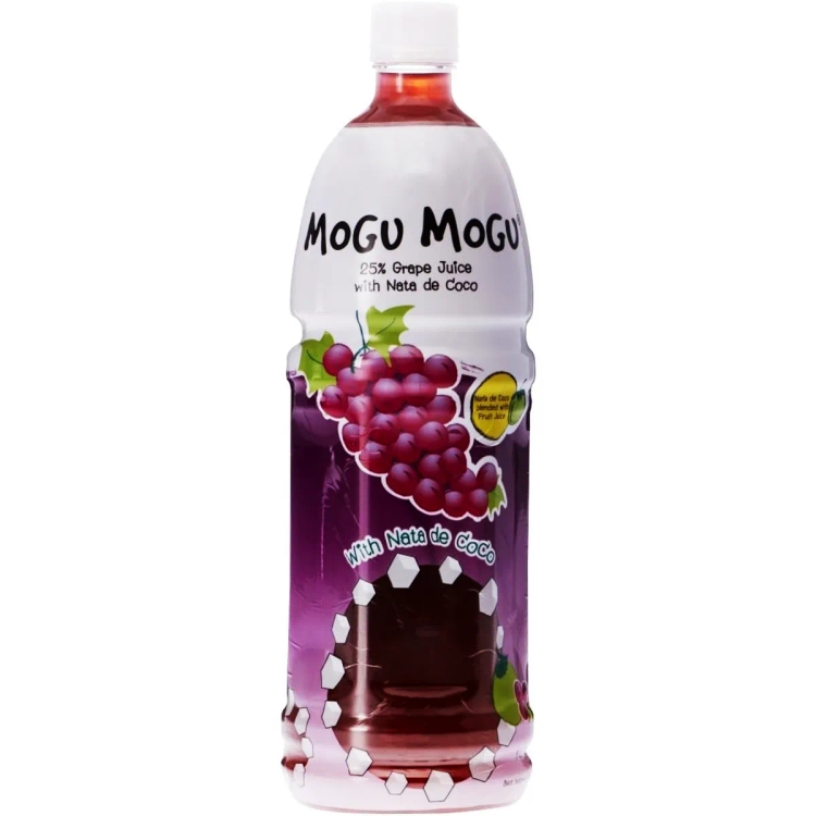 Mogu Mogu Grape Juice 25% With NATA De Coco 1000ml