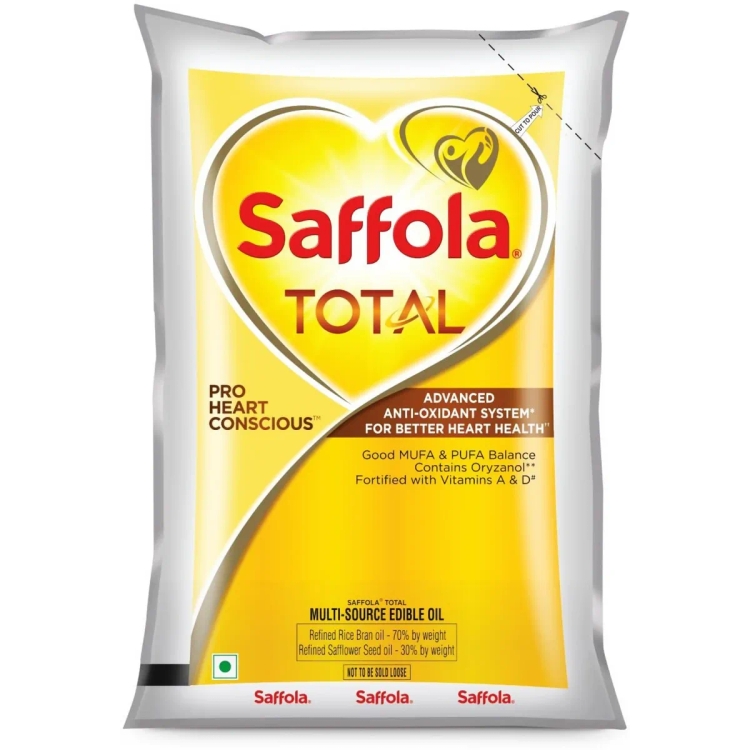 Saffola Total Blended Oil Pouch  (1 L)