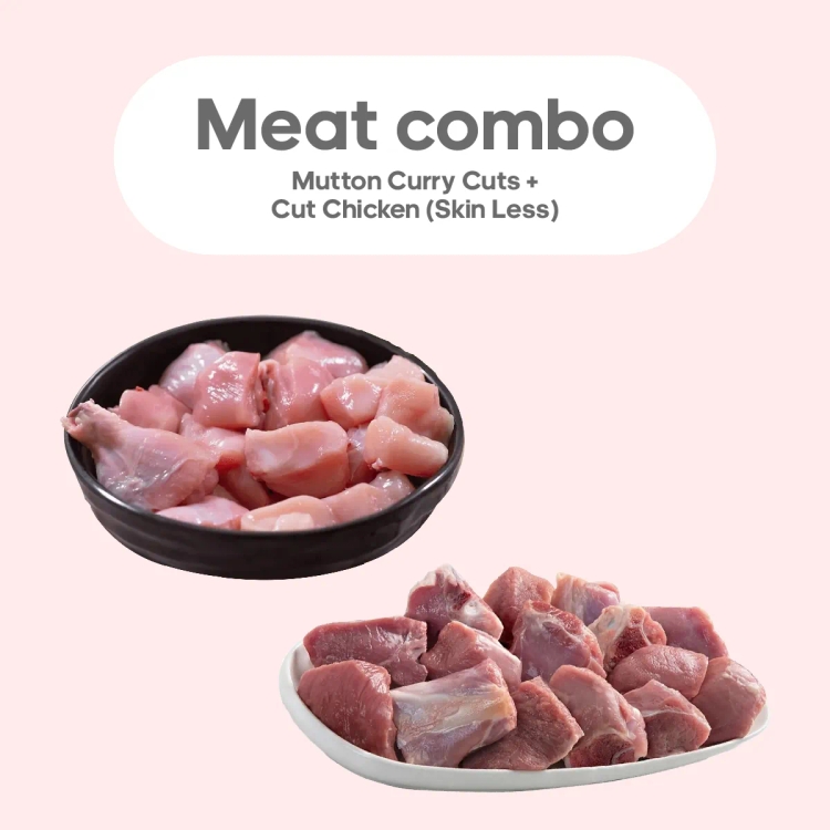 Mutton Cury Cut & Cut Chicken Skinless Combo