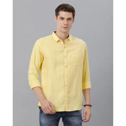 Marco Donateli Mens Lemon Solid Casual Shirt