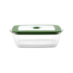 Borosil  Square Dish With Green Lid 2.2Ltr